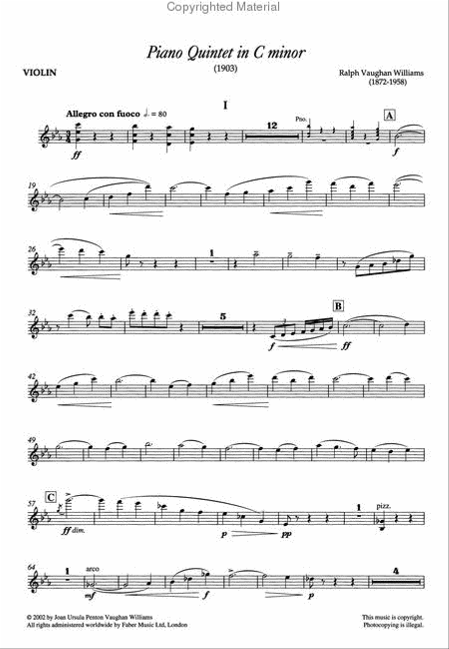 Piano Quintet in C Minor Small Ensemble scores gallery preview page 4