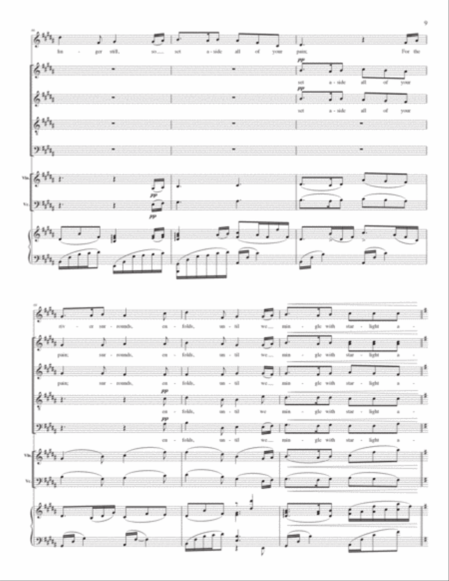 Great Flowing River (for SATB) - Full Score 4-Part scores gallery preview page 9