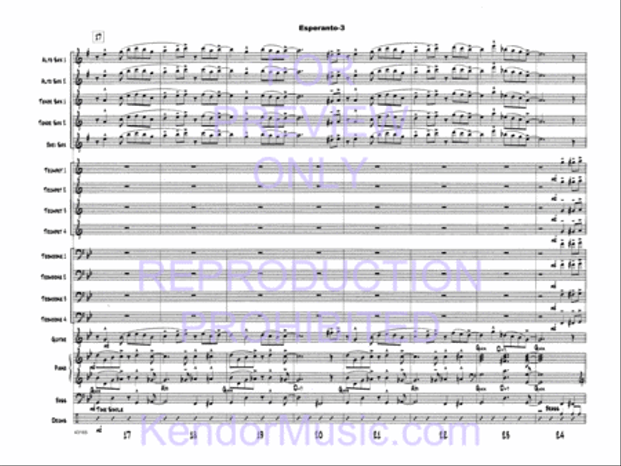Esperanto Esperanto Jazz Ensemble scores gallery preview page 6