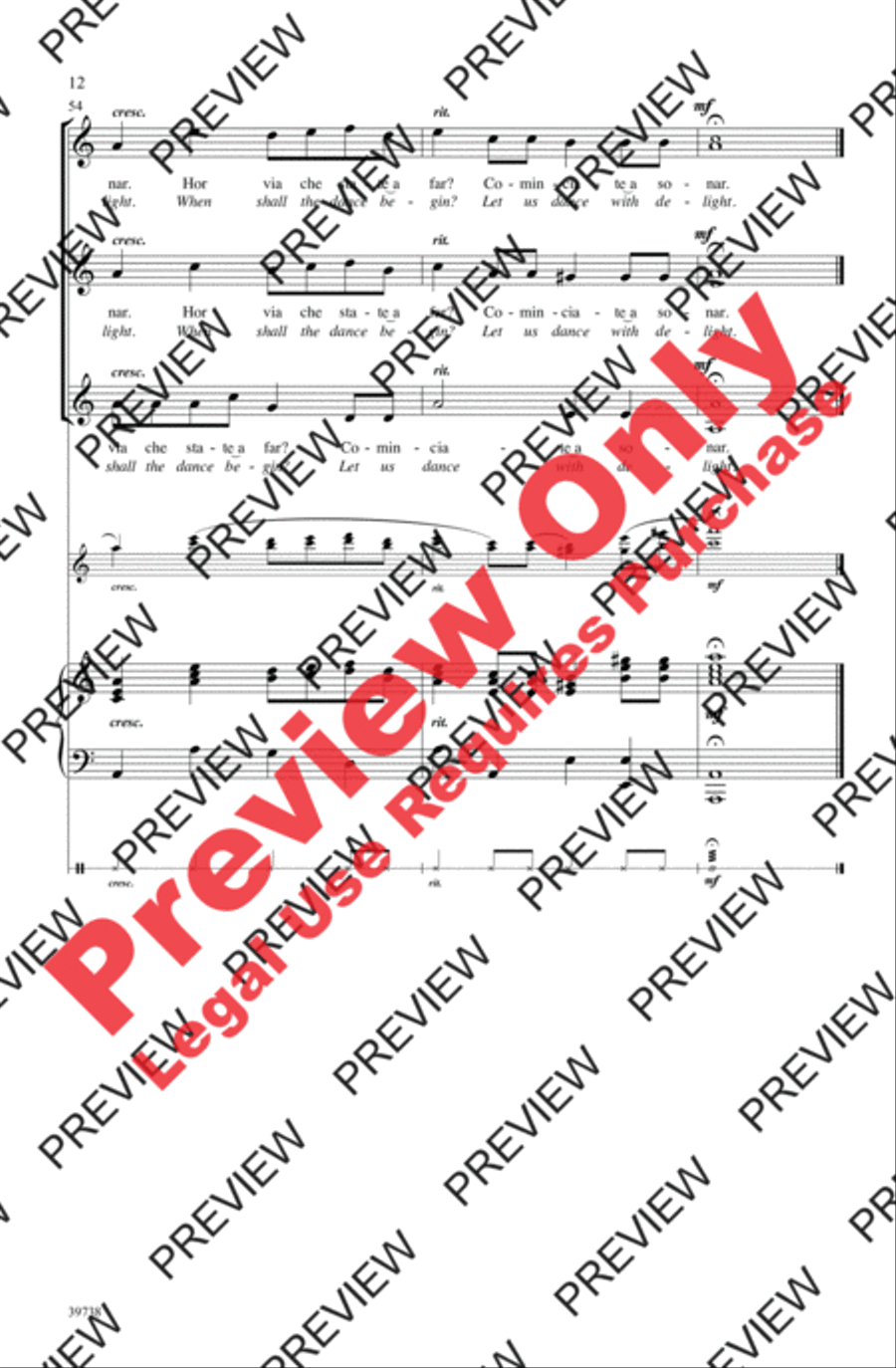 Sonatemi un Balletto Women's Choir scores gallery preview page 12