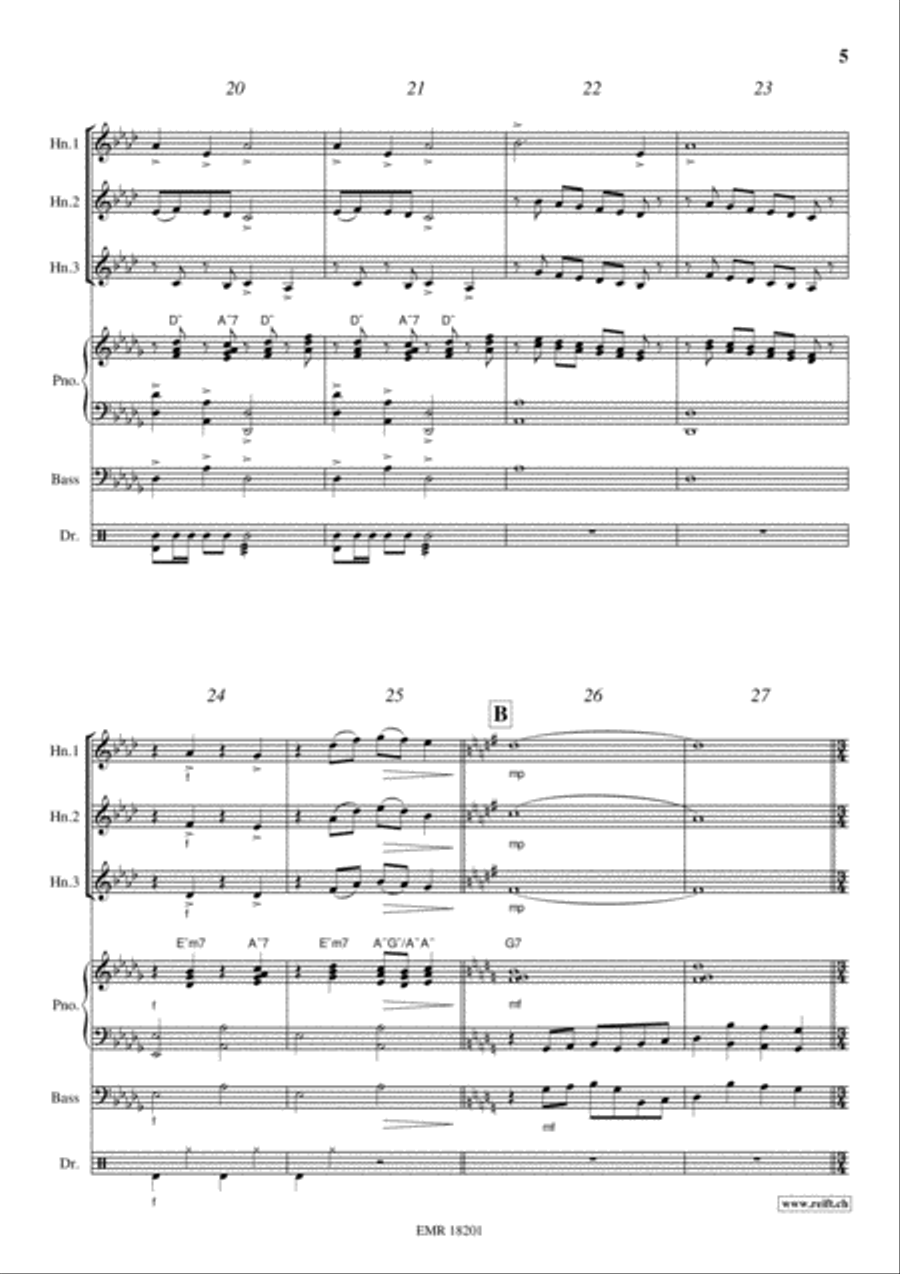 Frere Jacques Horn scores gallery preview page 5