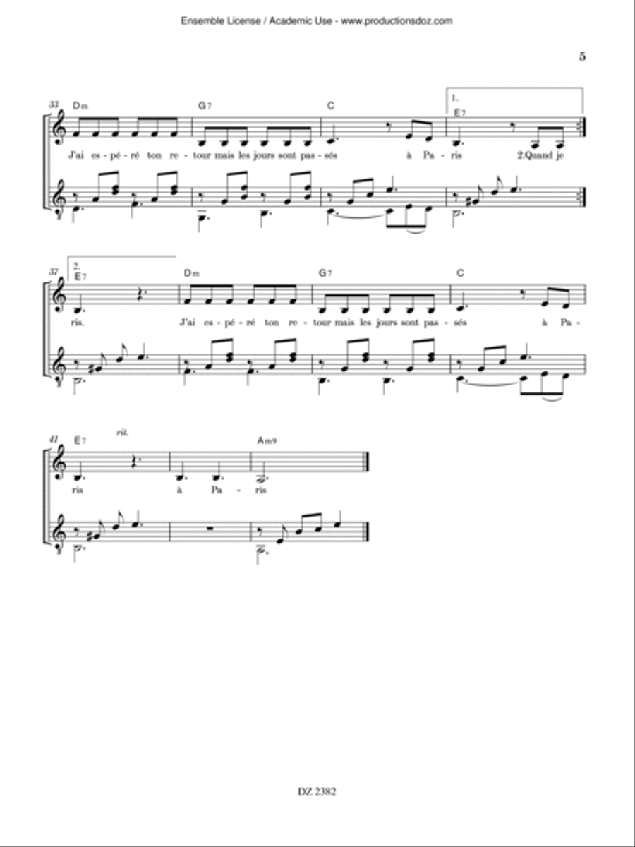 L’Odyssée de Lady C Classical Guitar scores gallery preview page 6