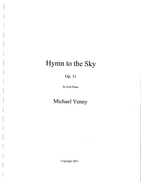 Hymn to the Sky, op. 31 image number null