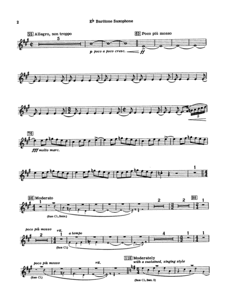 Russian Christmas Music: E-flat Baritone Saxophone