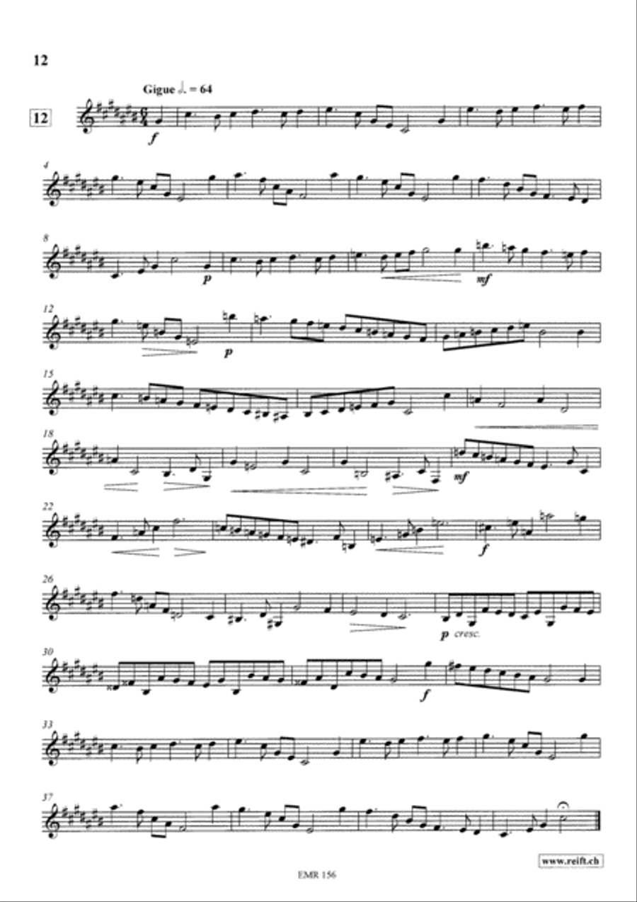 Technical & Melodic Studies Vol. 6 Trumpet scores gallery preview page 12