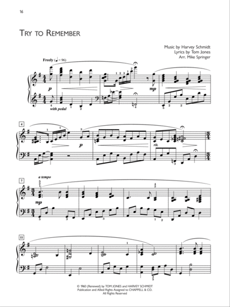 Popular Performer 1960s Piano Solo scores gallery preview page 8