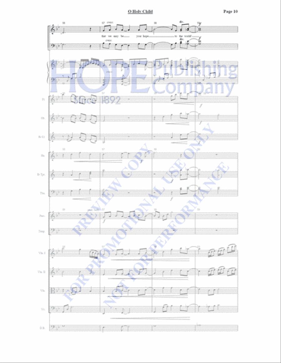 O Holy Child of Bethlehem 4-Part scores gallery preview page 11