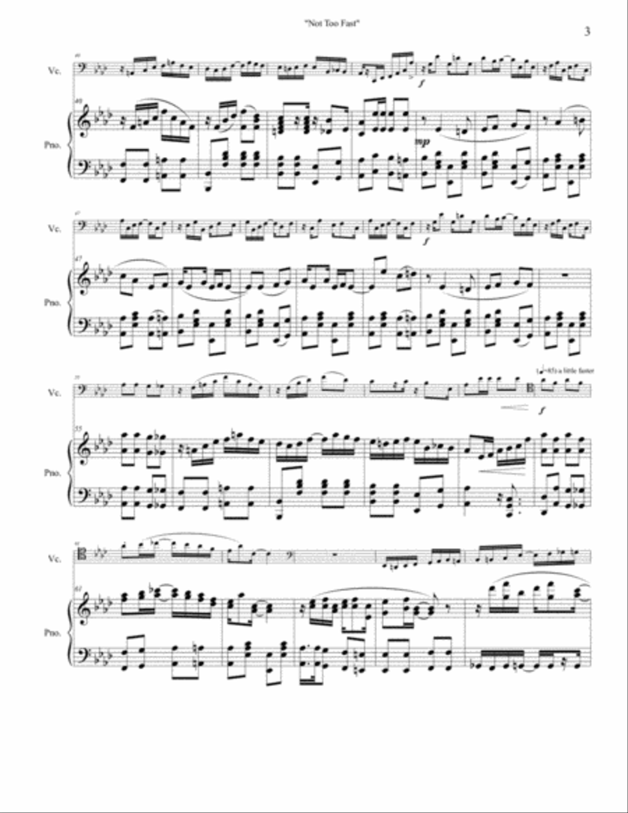 Not Too Fast - A Ragtime Medley Piano scores gallery preview page 3