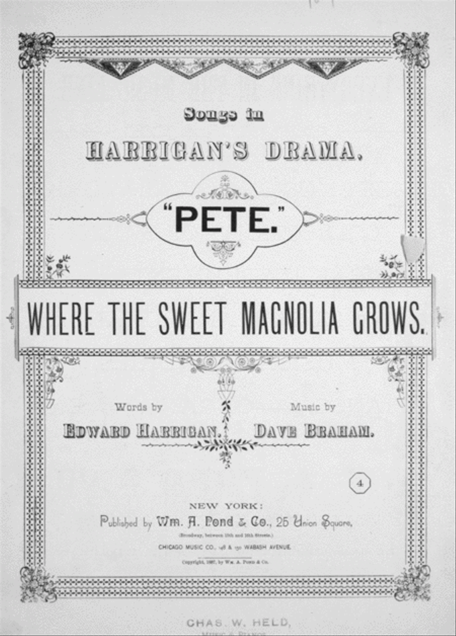 Where the Sweet Magnolia Grows Voice scores gallery preview page 1