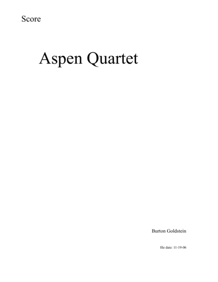 Aspen Quartet image number null