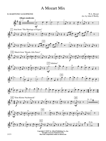 A Mozart Mix: E-flat Baritone Saxophone