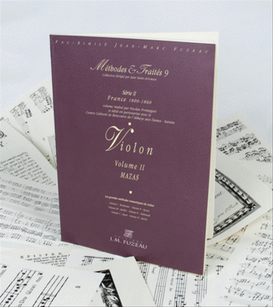 Methods & Treatises Violin - Mazas - Volume 2 - France 1800-1860 Violin scores gallery preview page 1