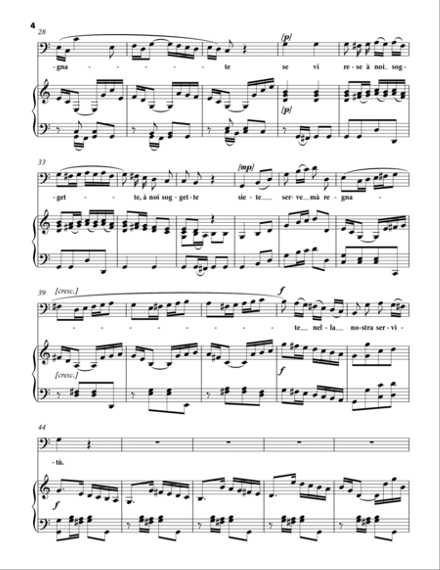 VIVALDI Antonio: Del destin non vi lagnate, aria from the opera 