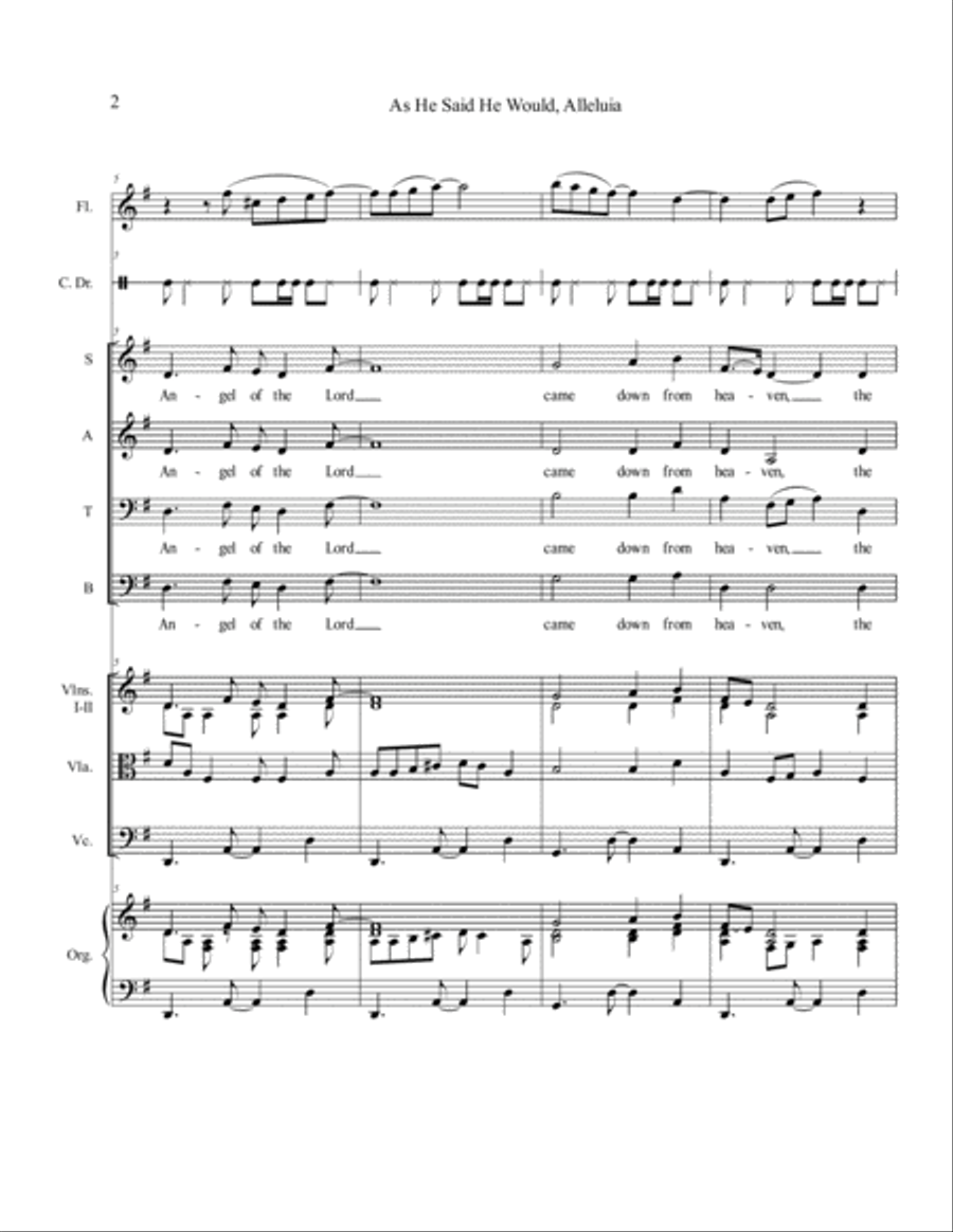 As He Said He Would 4-Part scores gallery preview page 3