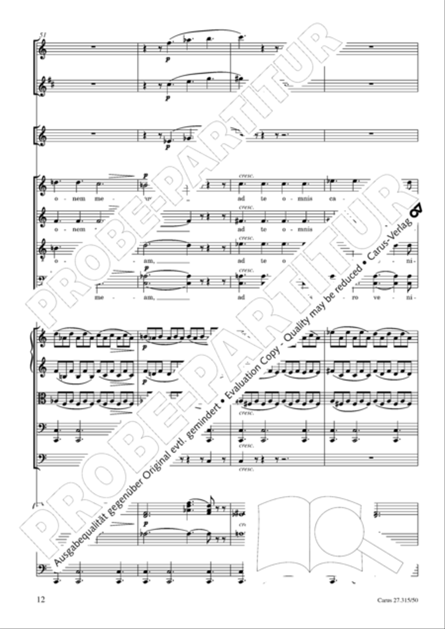 Requiem in C major 4-Part scores gallery preview page 15