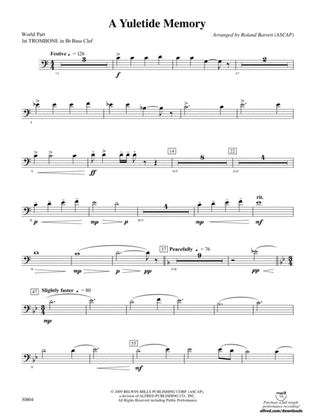 A Yuletide Memory: (wp) 1st B-flat Trombone B.C.
