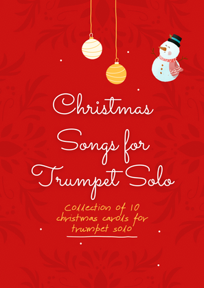 Book cover for Collection 10 Christmas Carols for Trumpet Solo
