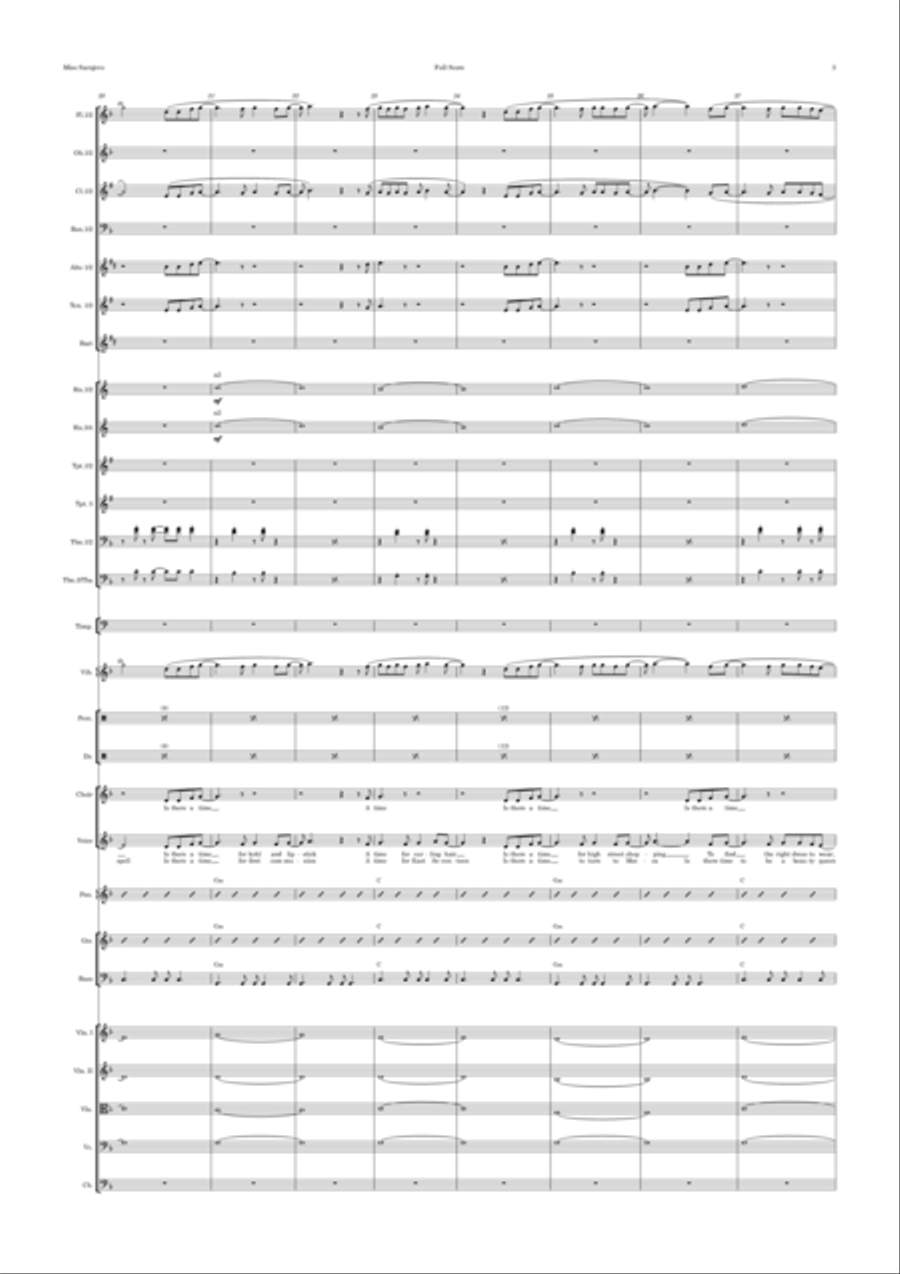 Miss Sarajevo Full Orchestra scores gallery preview page 3