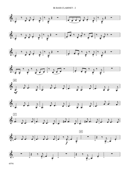 Sambeando: B-flat Bass Clarinet