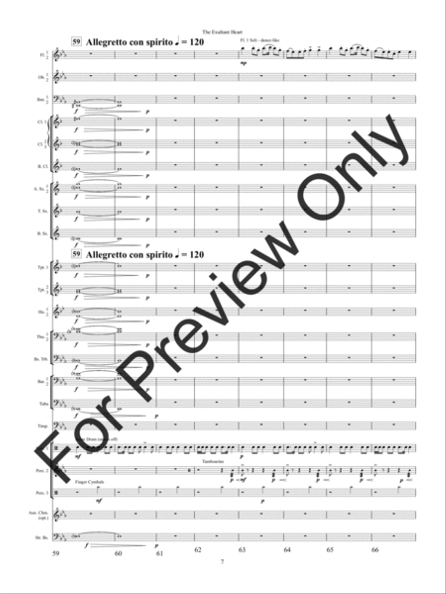 The Exultant Heart The Exultant Heart Concert Band scores gallery preview page 10