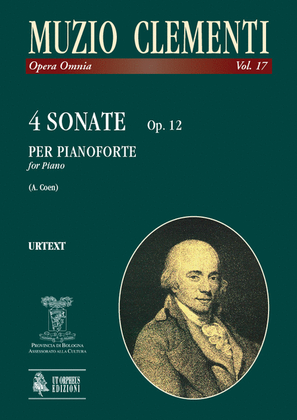 Book cover for 4 Sonatas Op. 12 for Piano