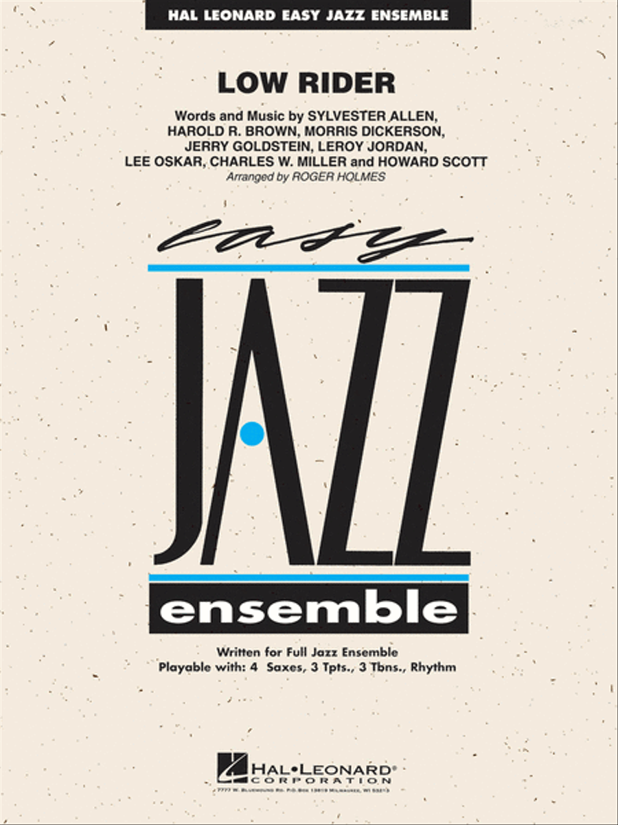 Low Rider Jazz Ensemble scores gallery preview page 1