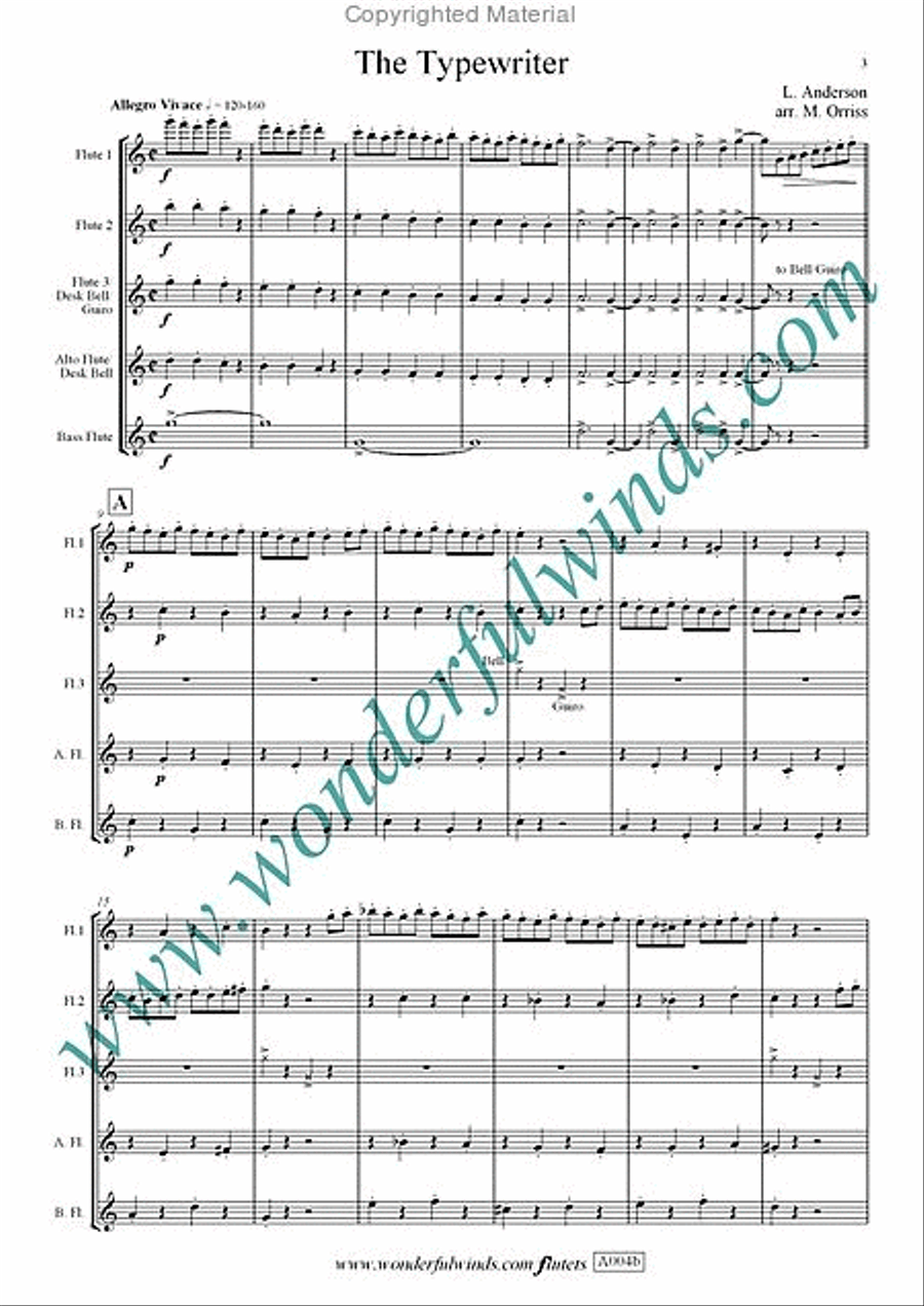 The Typewriter Flute scores gallery preview page 2