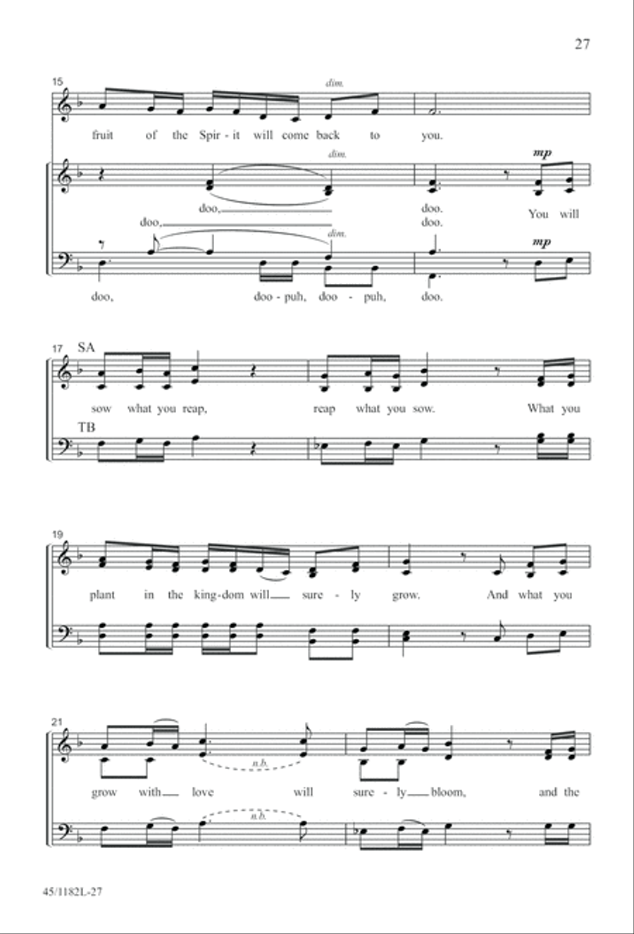 All Around A Cappella 4-Part scores gallery preview page 27