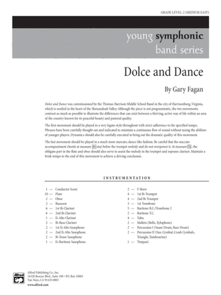 Dolce and Dance: Score