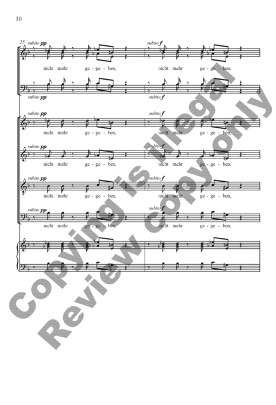 Rilke Songs: 3. Die Flamingos Divisi scores gallery preview page 9