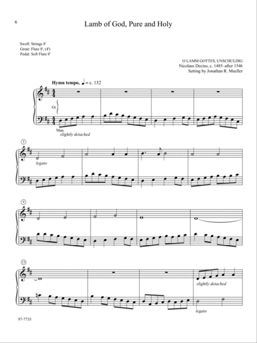 A Reformation Easter: Organ Preludes on Sixteenth-Century Hymns Organ scores gallery preview page 3