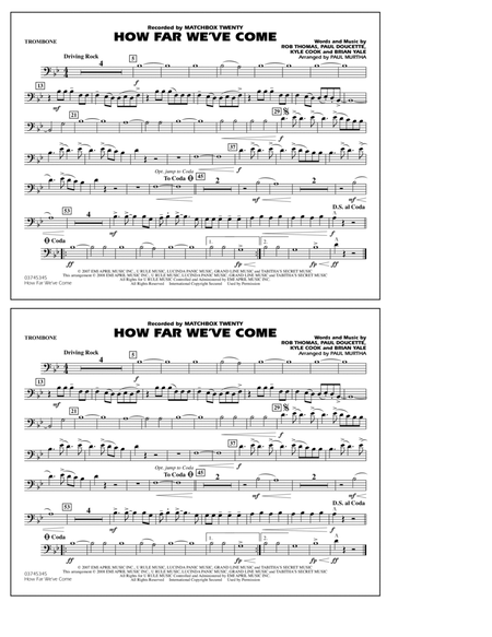 How Far We've Come - Trombone