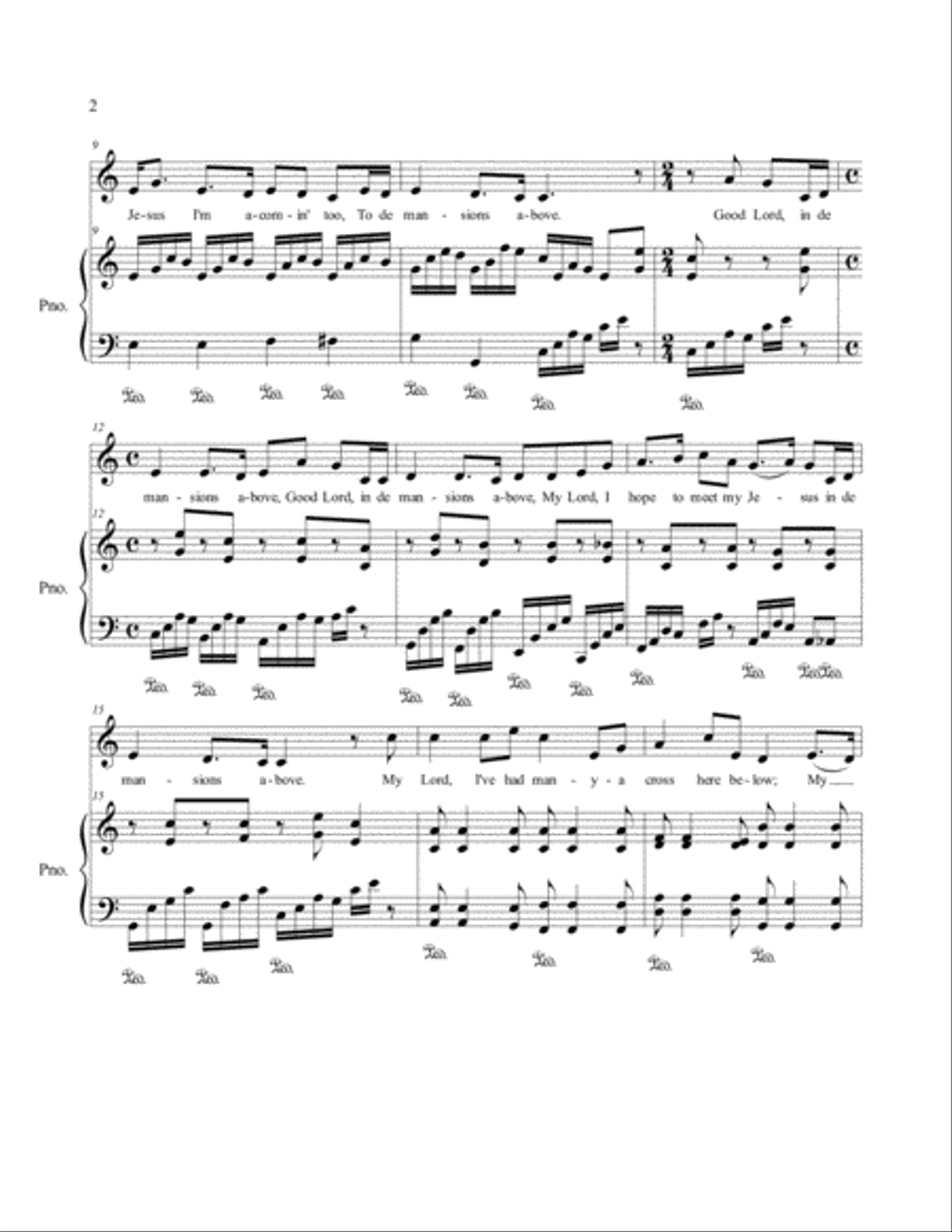 In The Mansions Above Voice scores gallery preview page 2