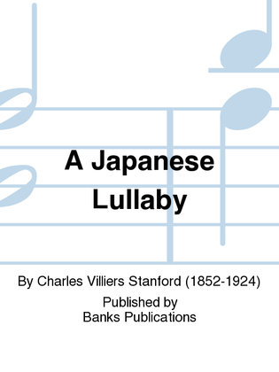 Book cover for A Japanese Lullaby