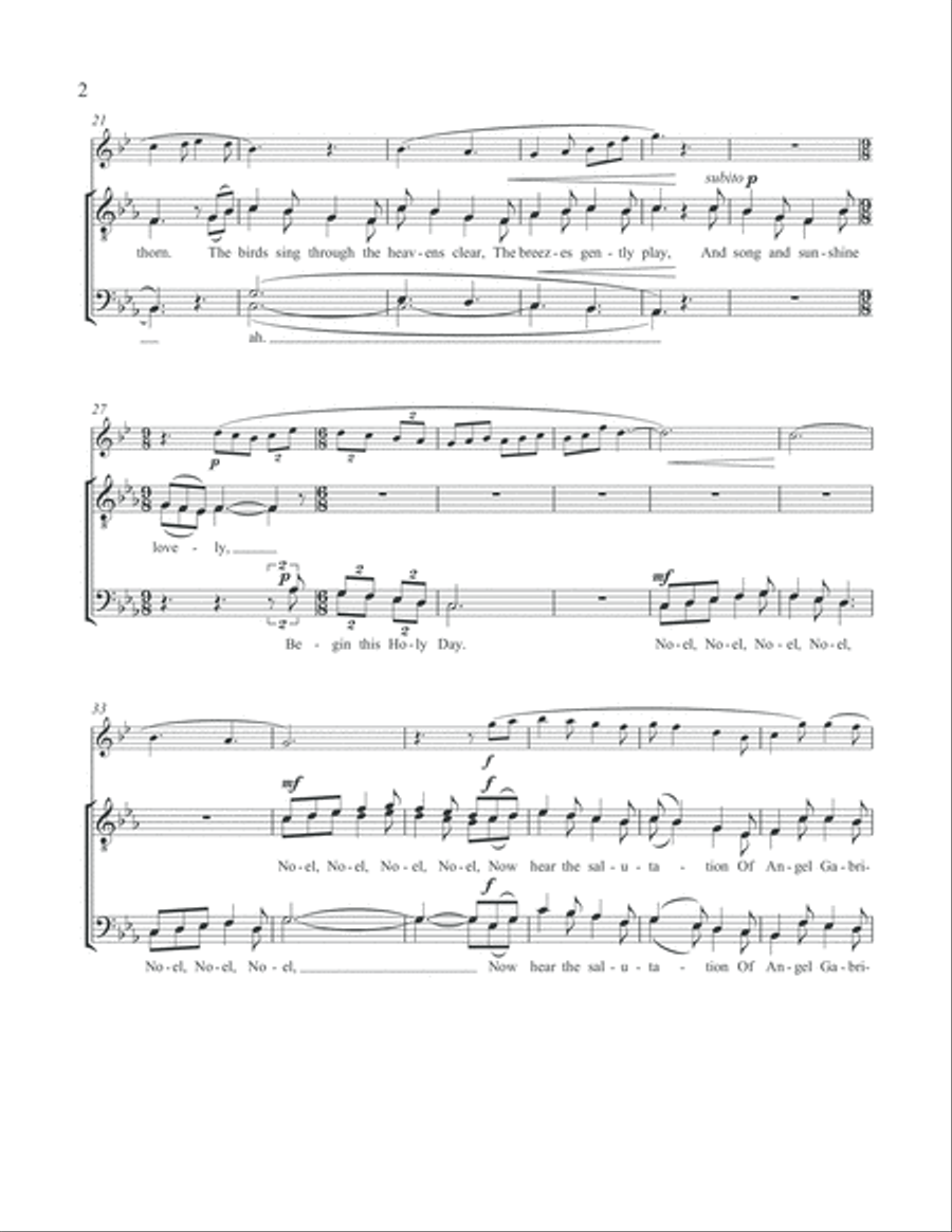 Noel, Noel, Noel TTBB scores gallery preview page 3