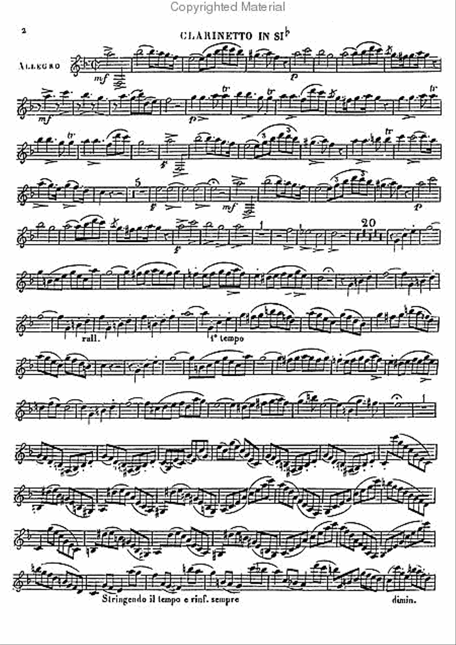 Quartet, Op. 2 Clarinet scores gallery preview page 2