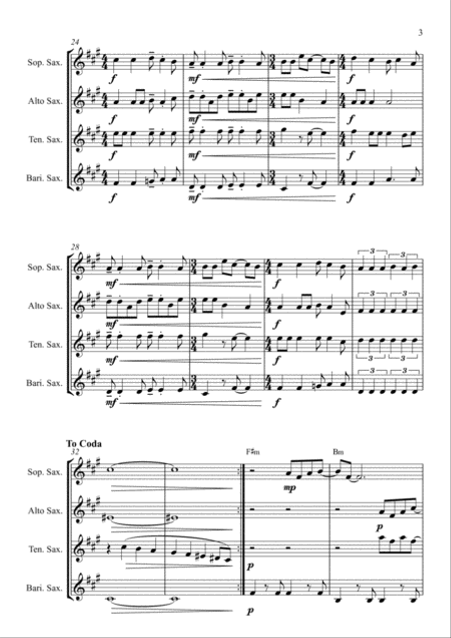 I Say A Little Prayer I Say A Little Prayer Woodwind Quartet scores gallery preview page 3