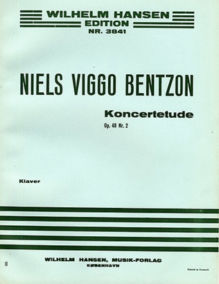 Book cover for Concert Etude For Piano Op. 48 No. 2