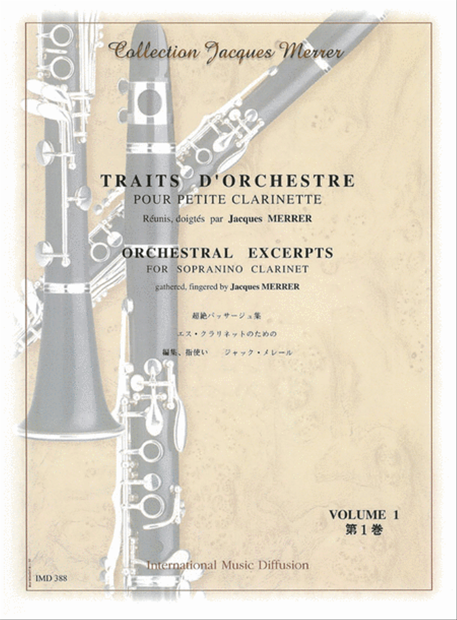 Traits D'Orchestre - Volume 1 Clarinet scores gallery preview page 1