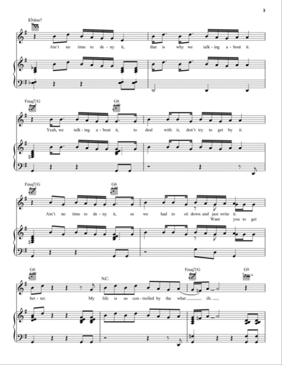 Get Well Soon Piano, Vocal, Guitar scores gallery preview page 3