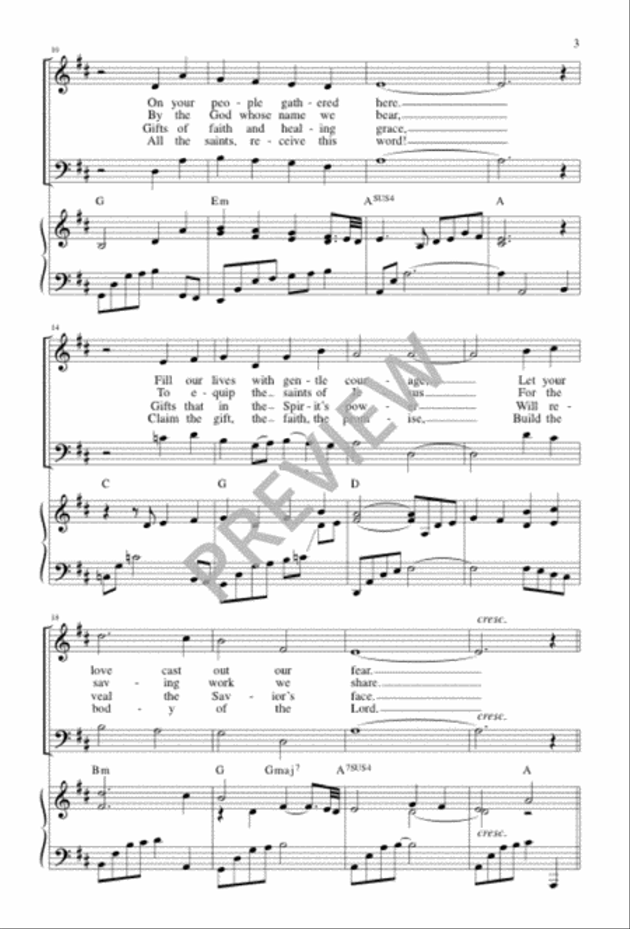 Send, O God, Your Holy Spirit 3-Part scores gallery preview page 3