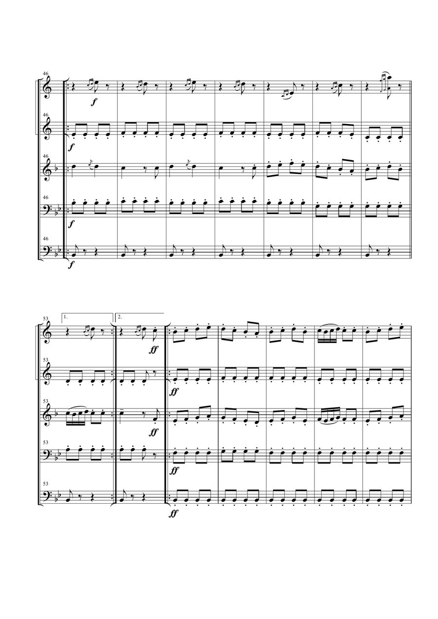 Farandole from "L'Arlesienne Suite No. 2" for Brass Quintet image number null