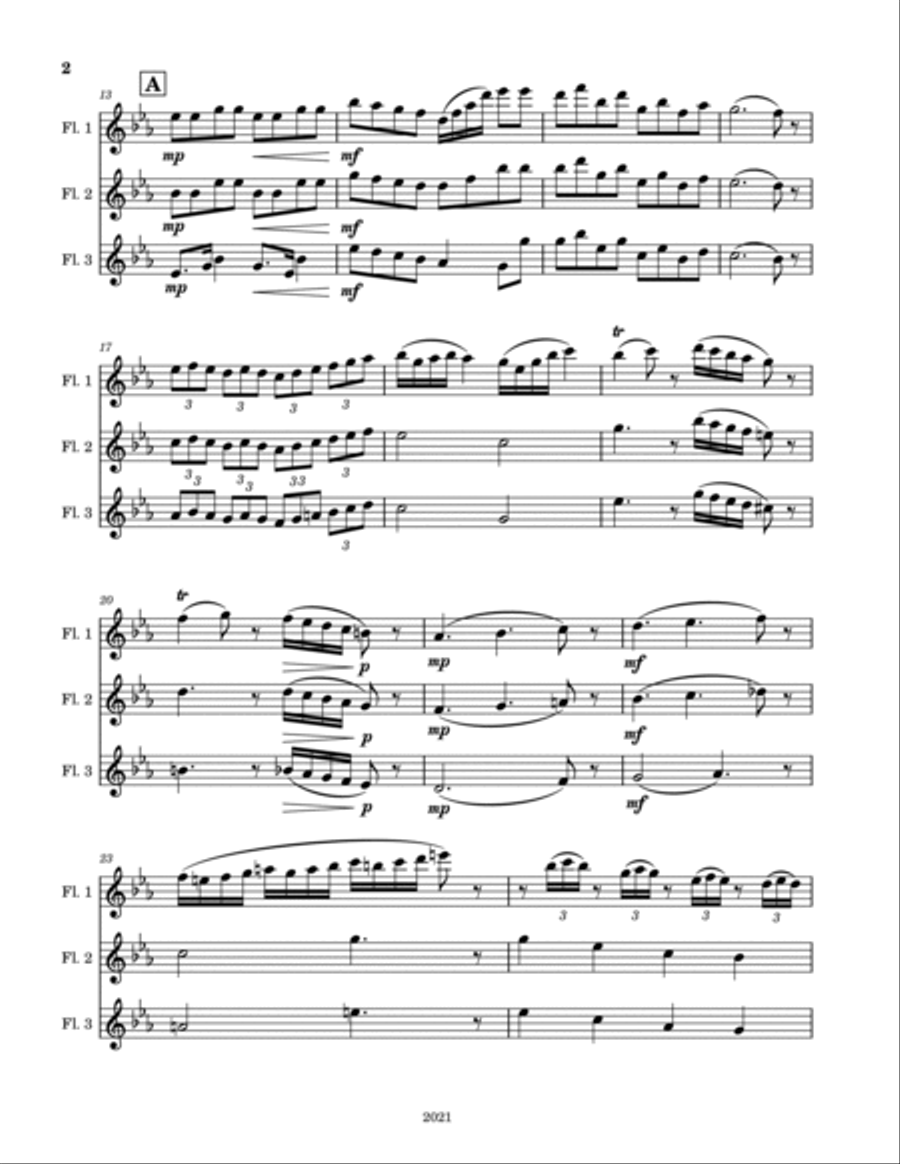 Funny Dancing Cats Funny Dancing Cats Woodwind Trio scores gallery preview page 2
