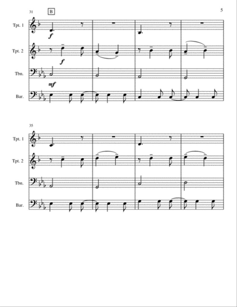 Always by your side Always by your side Brass Ensemble scores gallery preview page 5
