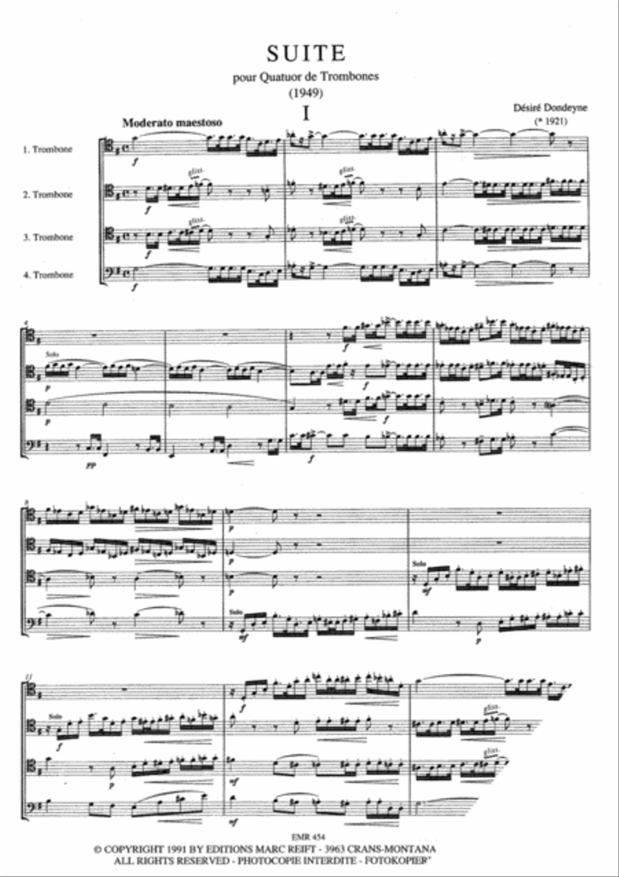 Suite Trombone Quartet scores gallery preview page 3