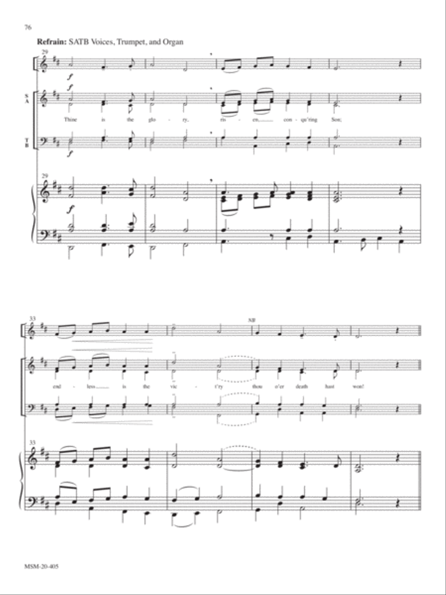 Thine is the Glory Thine is the Glory Choir scores gallery preview page 4