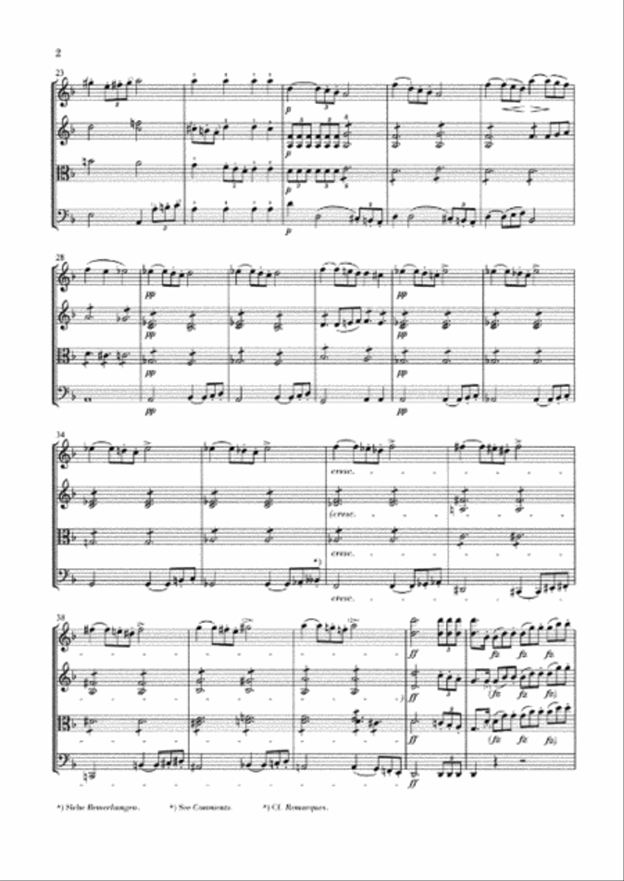 String Quartet D minor D 810 “The Death and the Maiden” String Quartet scores gallery preview page 3