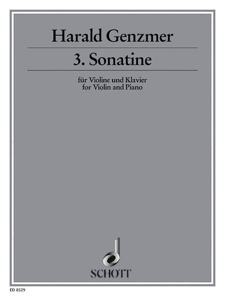 Sonatine No. 3 Violin And Piano