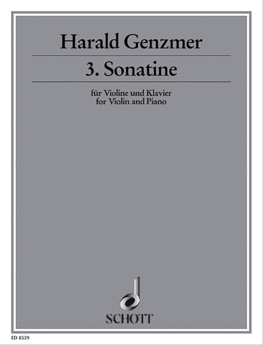 Sonatine No. 3 Violin And Piano Violin Solo scores gallery preview page 1