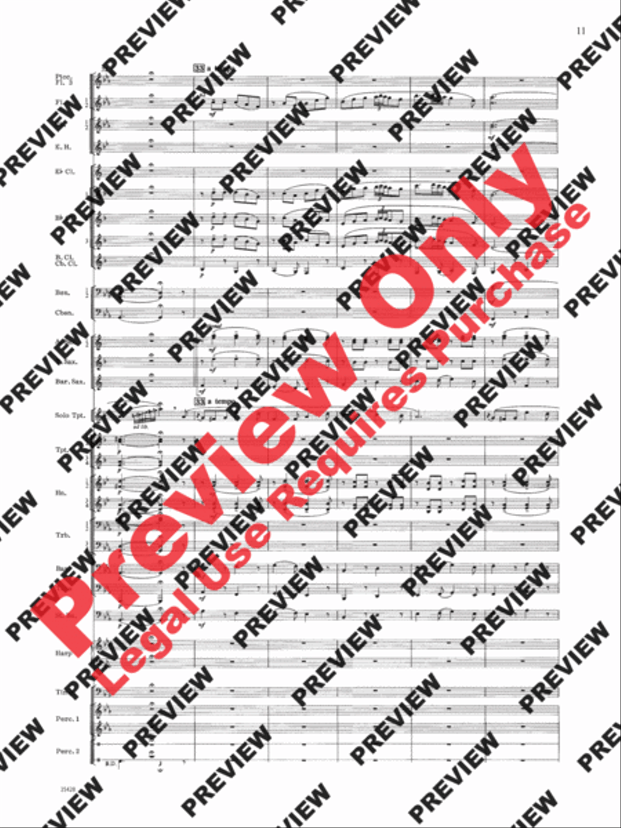 Le Carnaval de Venise Concert Band scores gallery preview page 12